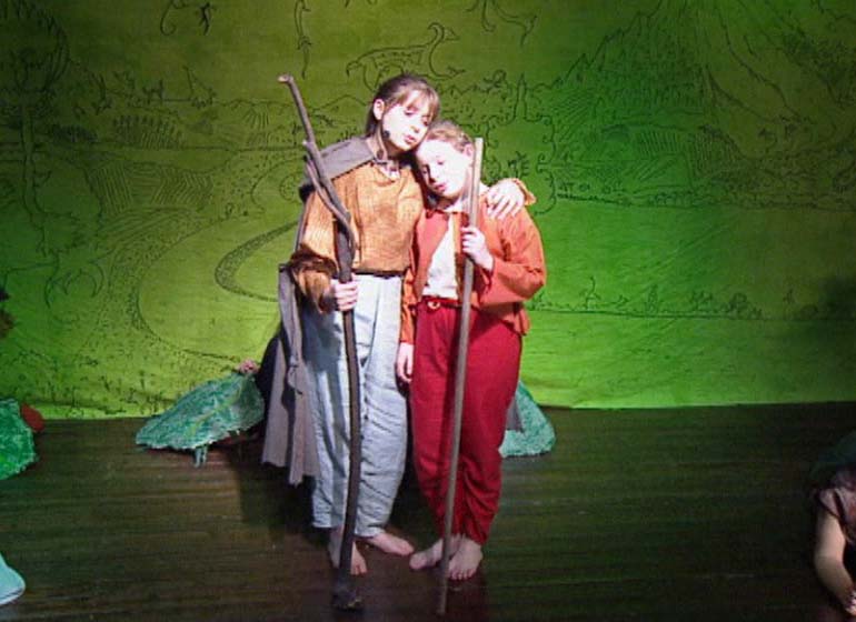 Foto aus dem Musical Tom und der Vogel des Glücks