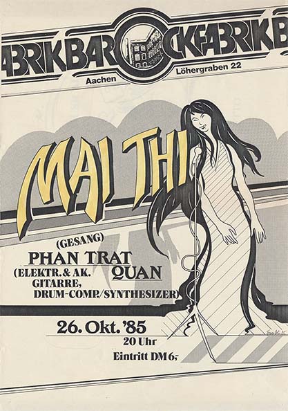 Plakat des Konzerts von Mai-Thi in der Barockfabrik
