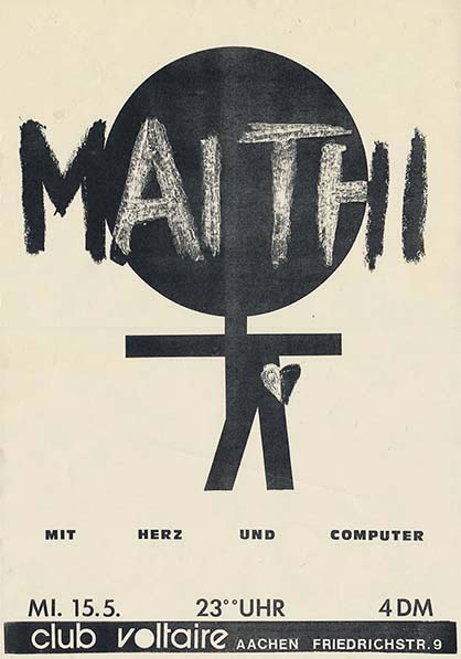 Plakat des Konzerts von Mai-Thi im Club Voltaire